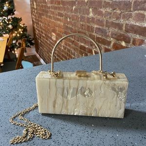 Acrylic gold purse